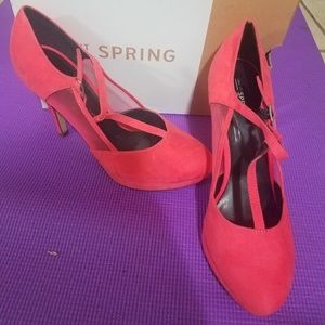 Mango colored heels